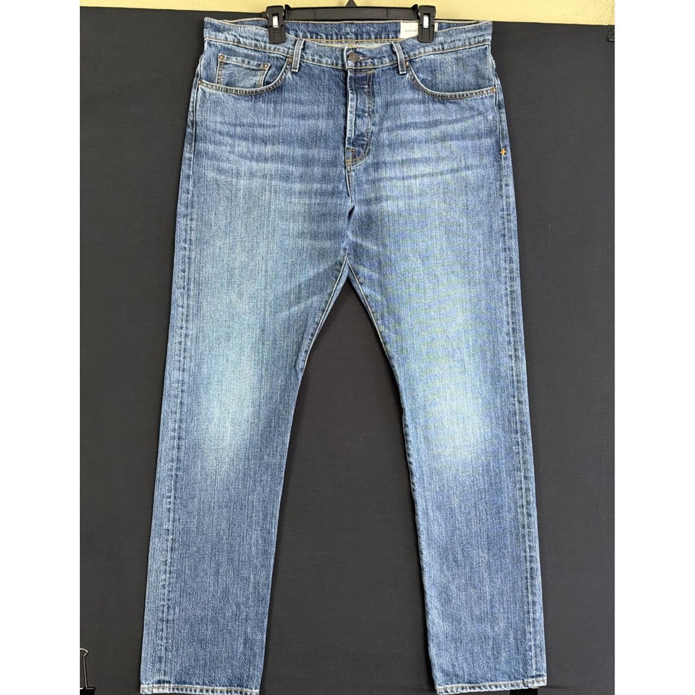 Imogene And Willie Barton Slim Jeans Mens 38x36 Straight Selvage Denim Blue USA